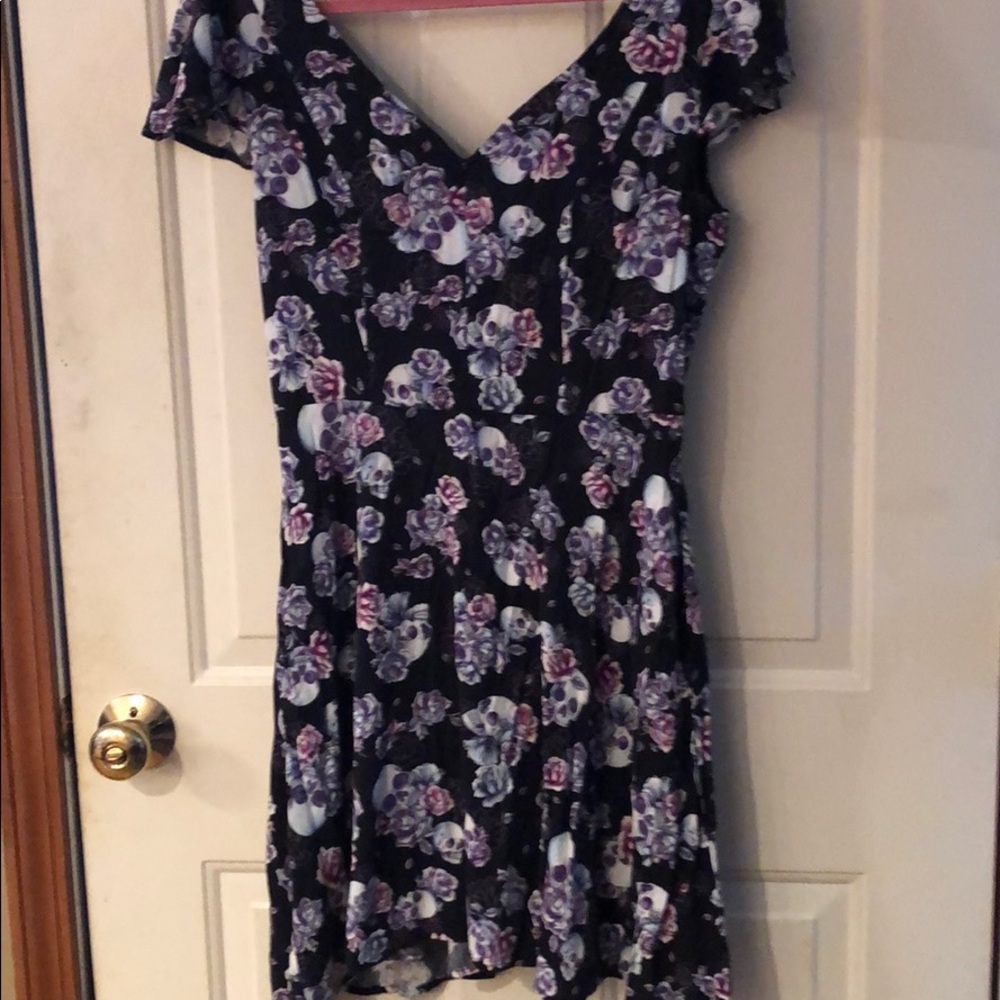 Skull print dress
